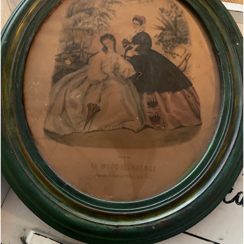 Victorian Advert for French models 1800’s original frame.